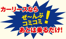 カーリースならぜんぶコミコミ！あとは乗るだけ！